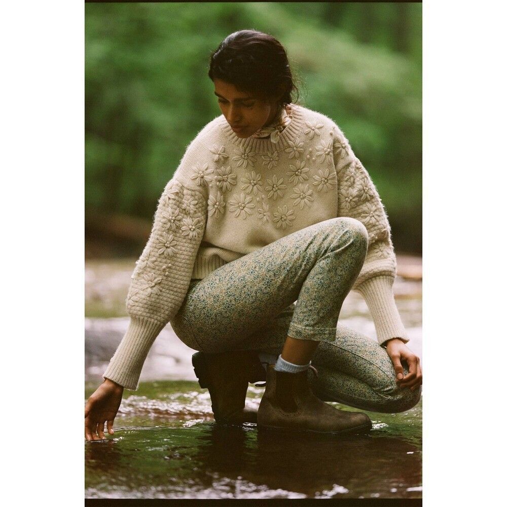 Anthropologie Siobhan Textured Sweater Large L NWT